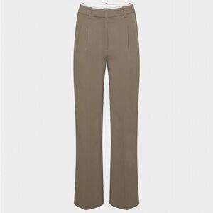 Aritiza Wilfred Effortless Crepe Taupe Women's Straight leg pant size 2